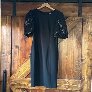 Calvin Klein Black Midi Dress